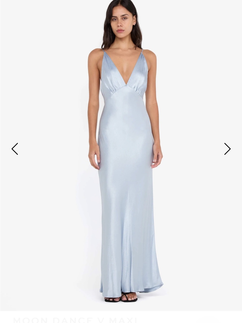 Bec & Bridge V Neck Blue Slip Gown